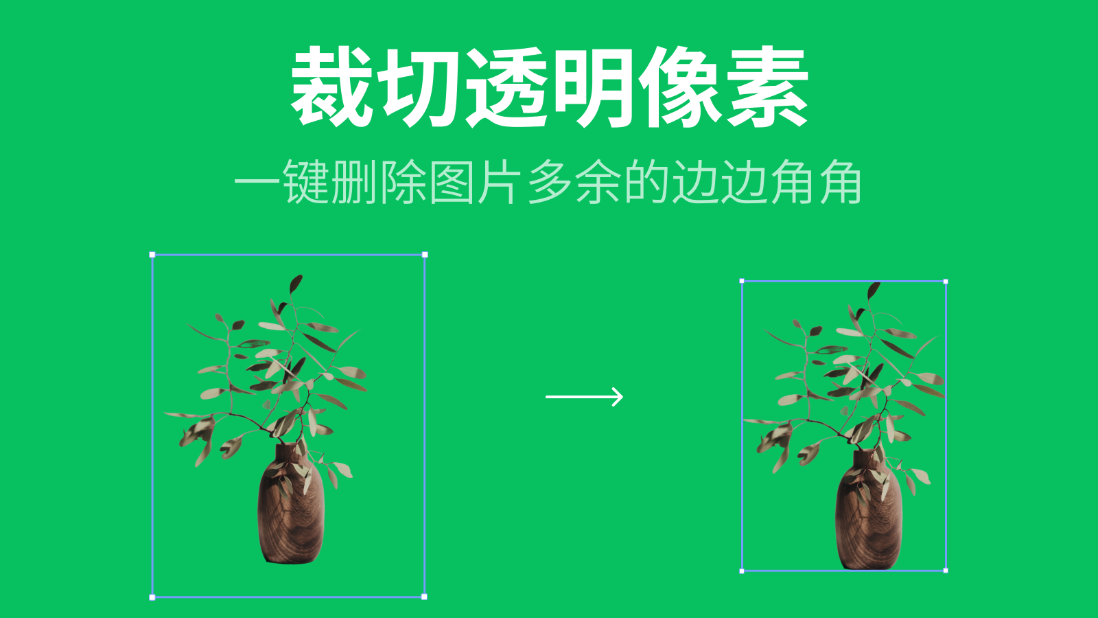 裁切透明像素封面