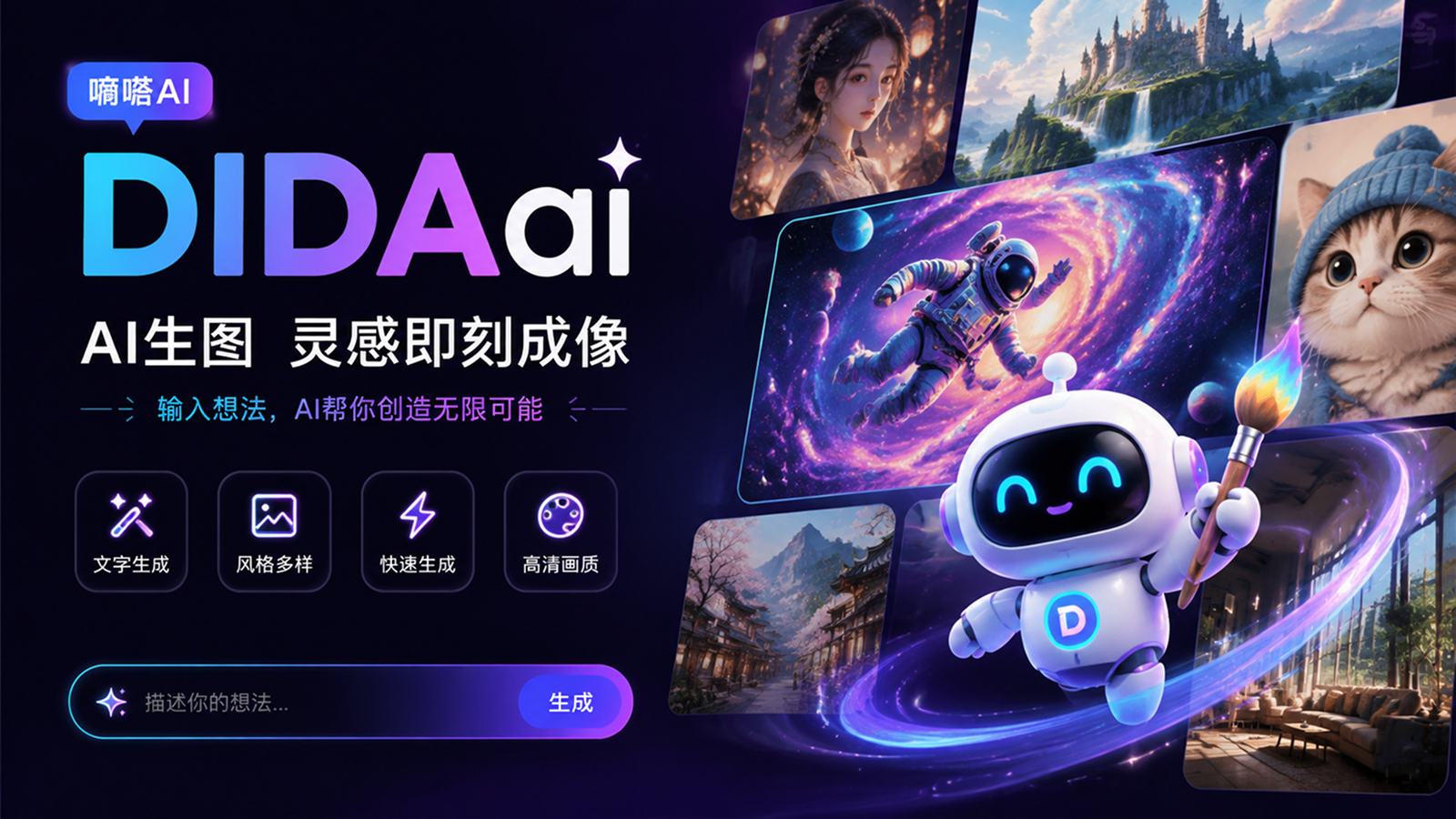 嘀嗒AI 图像生成封面