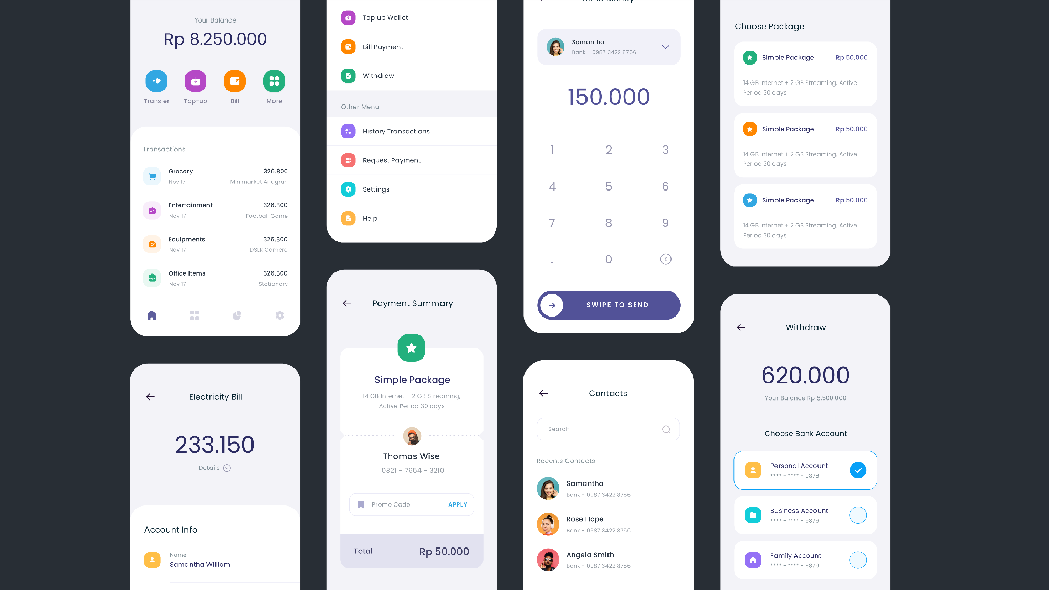 数字钱包应用设计-MasterGo 社区