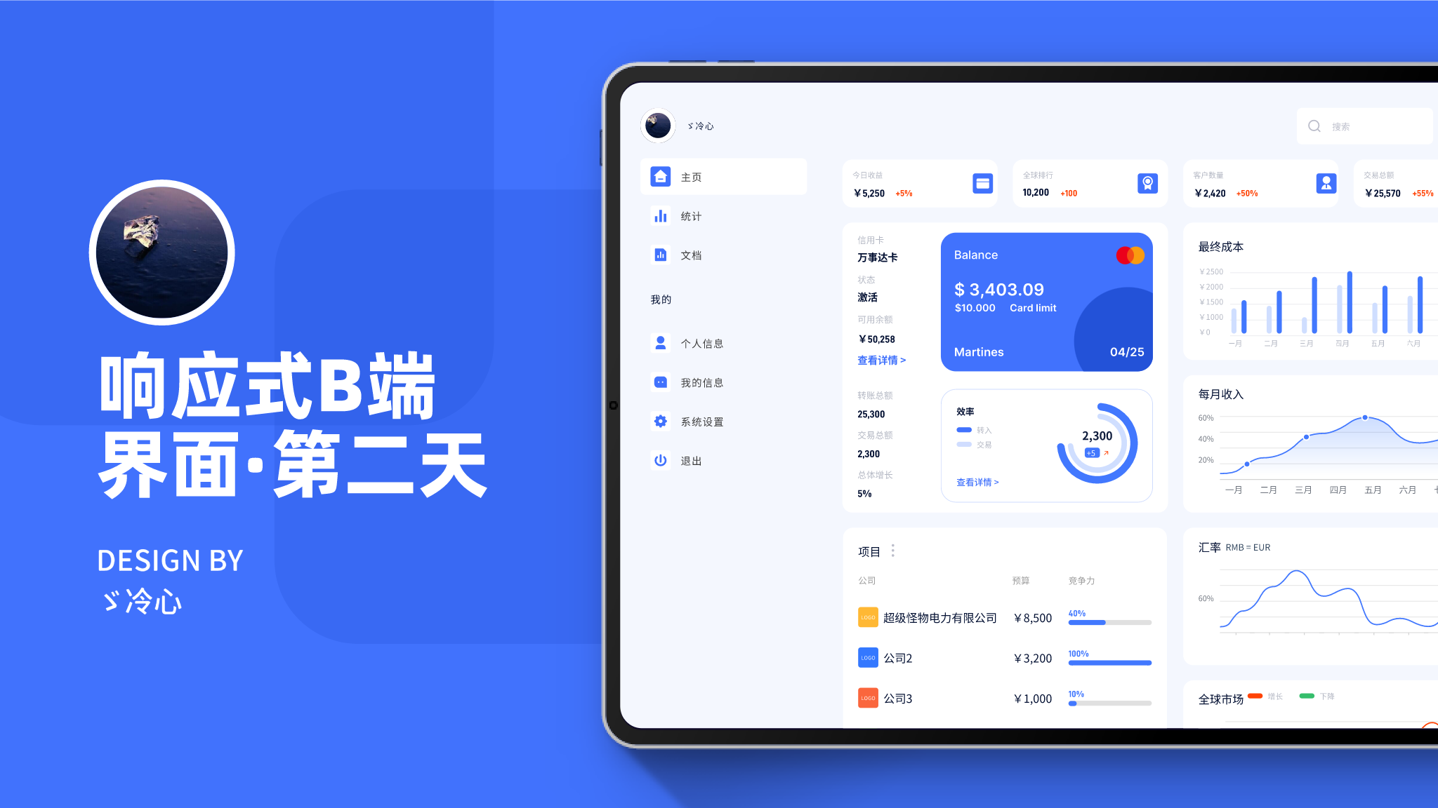 响应式 B 端界面临摹-MasterGo 社区